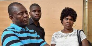 Odsonne Edouard with his parents.
